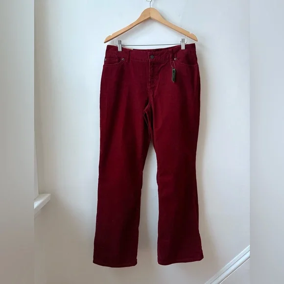 NWT L.L. Bean Favourite Fit Corduroy Pants - Picture 2 of 13